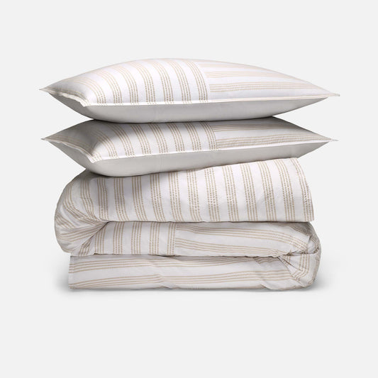Seersucker Classic Percale Duvet Set