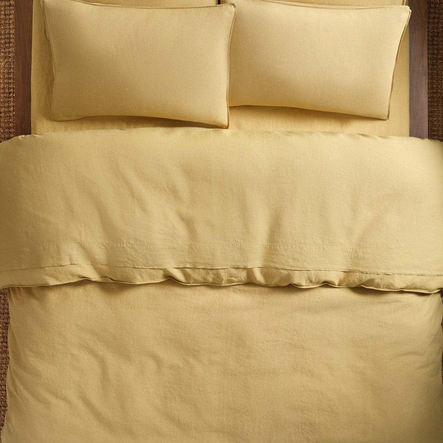 Set of 2 Washed European Linen Core Sheet Set Bundle