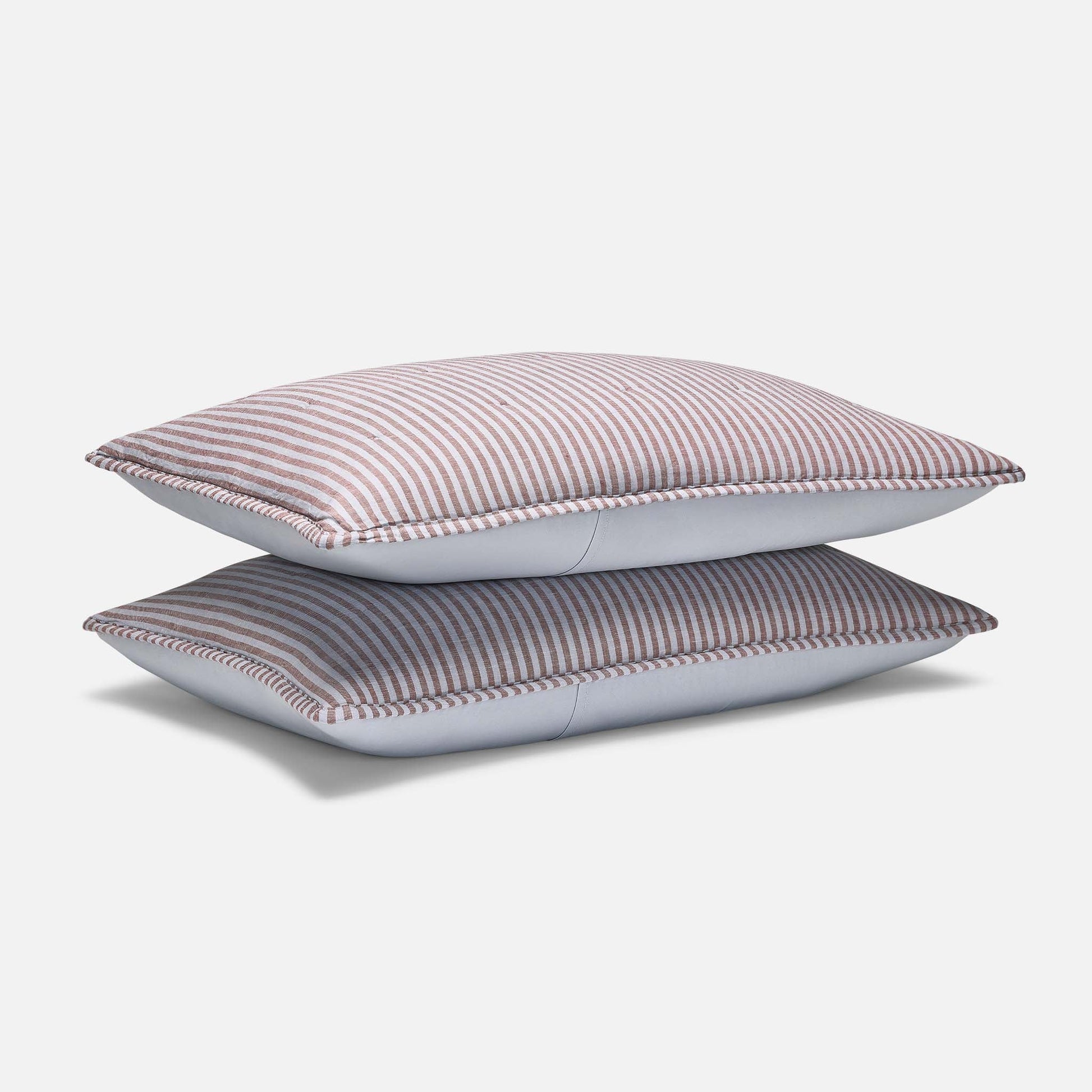 Washed European Linen Quilted Sham Set
