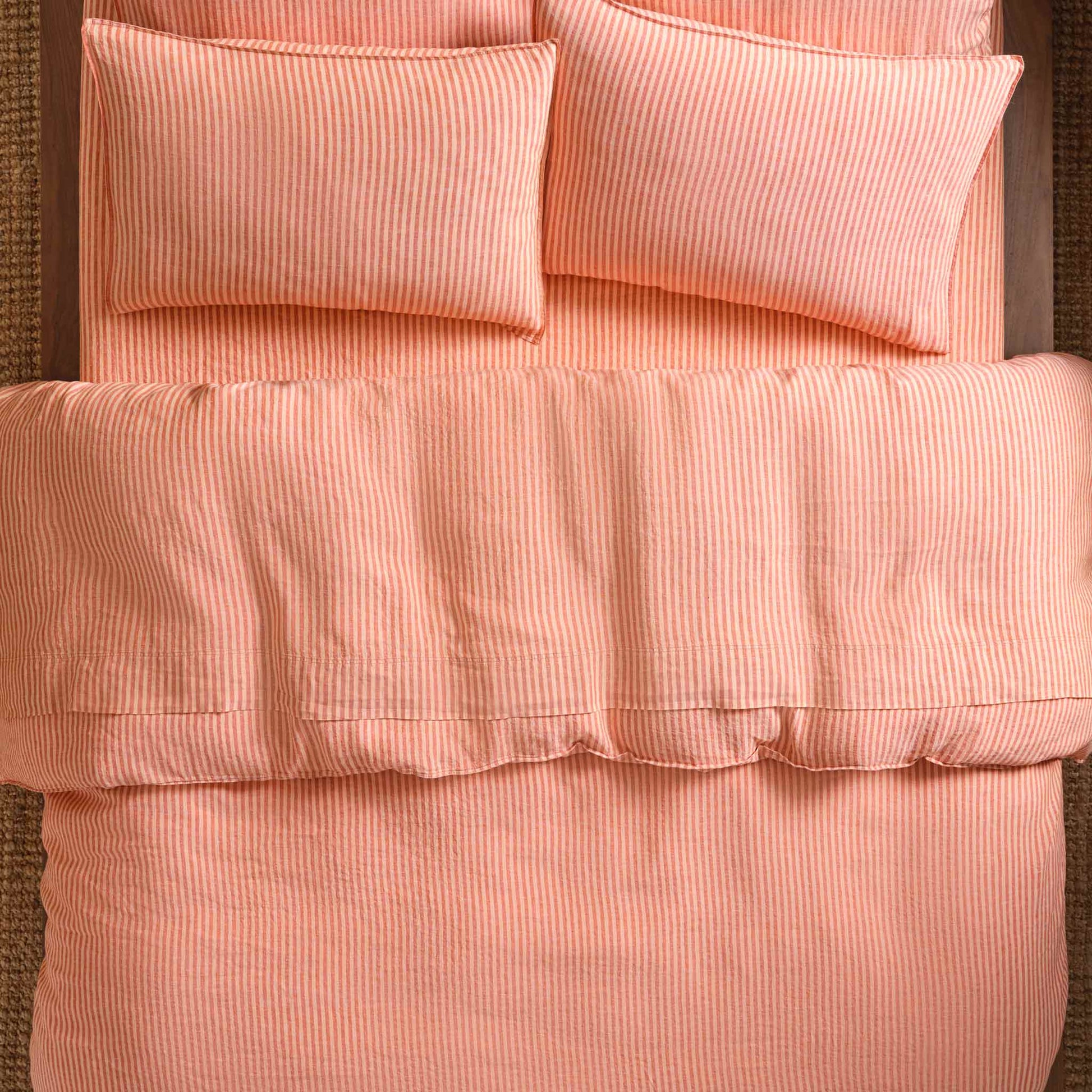 Washed European Linen Duvet Set Bundle