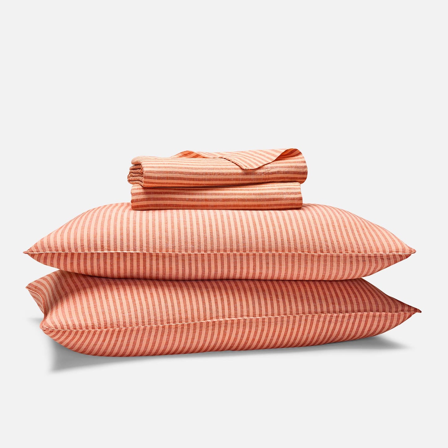 Set of 2 Washed European Linen Core Sheet Set Bundle