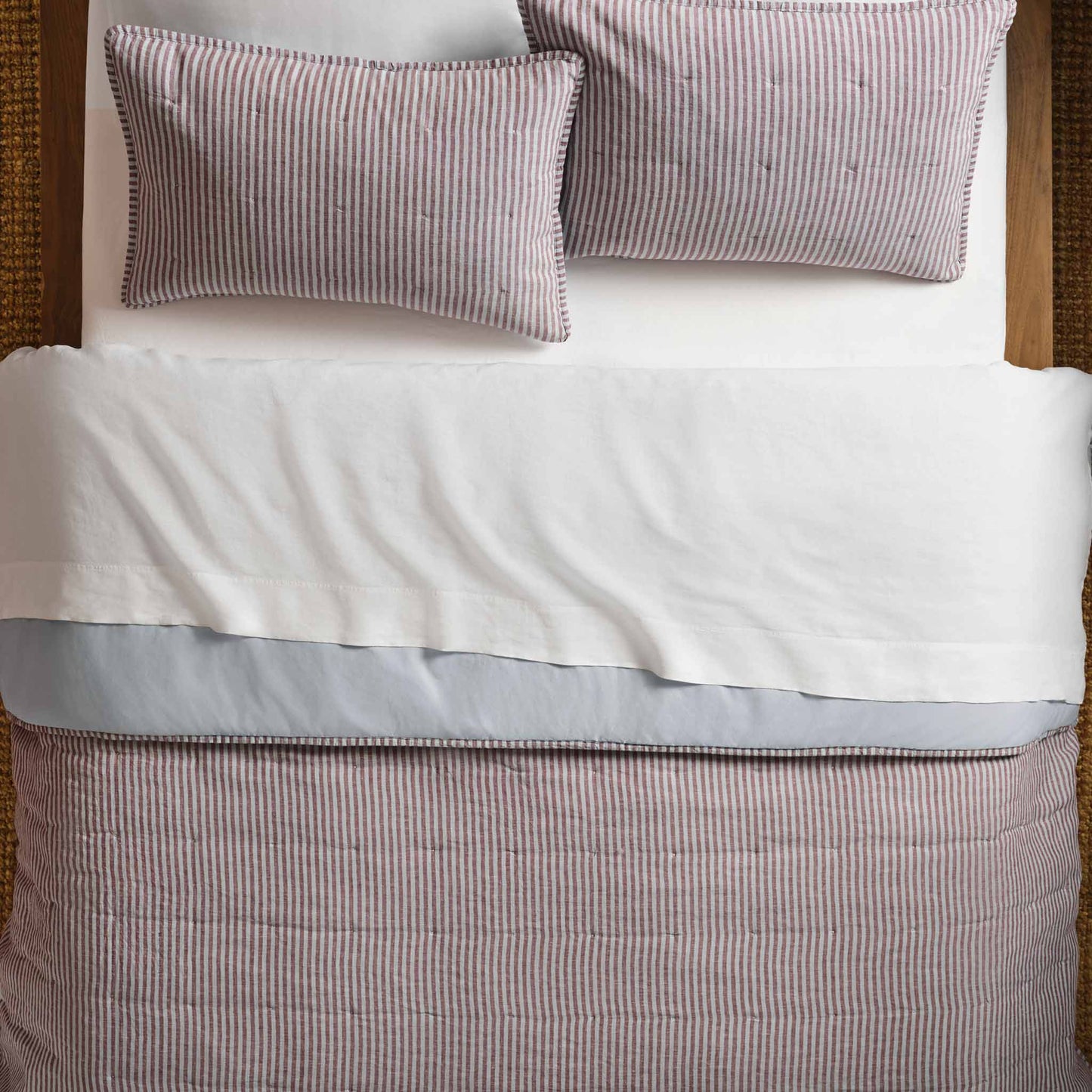 Washed European Linen Quilt Set
