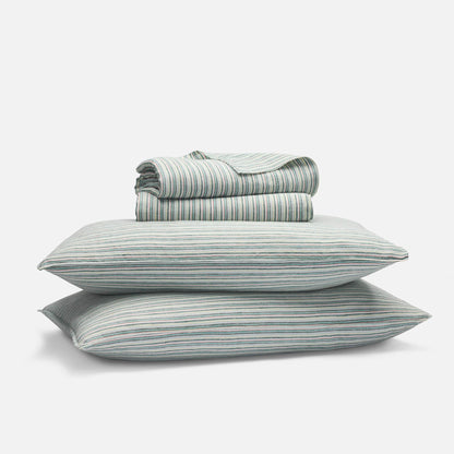 Set of 2 Washed European Linen Core Sheet Set Bundle