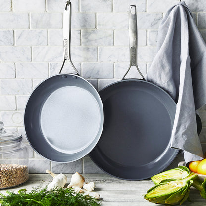 Paris Pro Ceramic Nonstick 10" and 12" Frypan Set