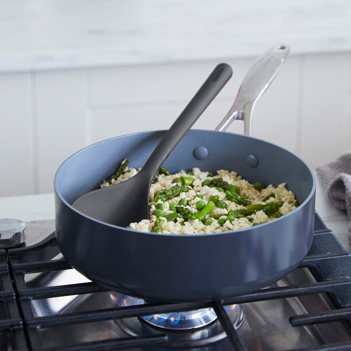 Platinum Silicone Solid Spoon | Gray