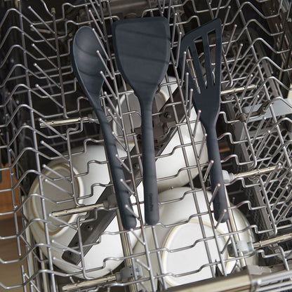 Platinum Silicone Slotted Spoon | Gray