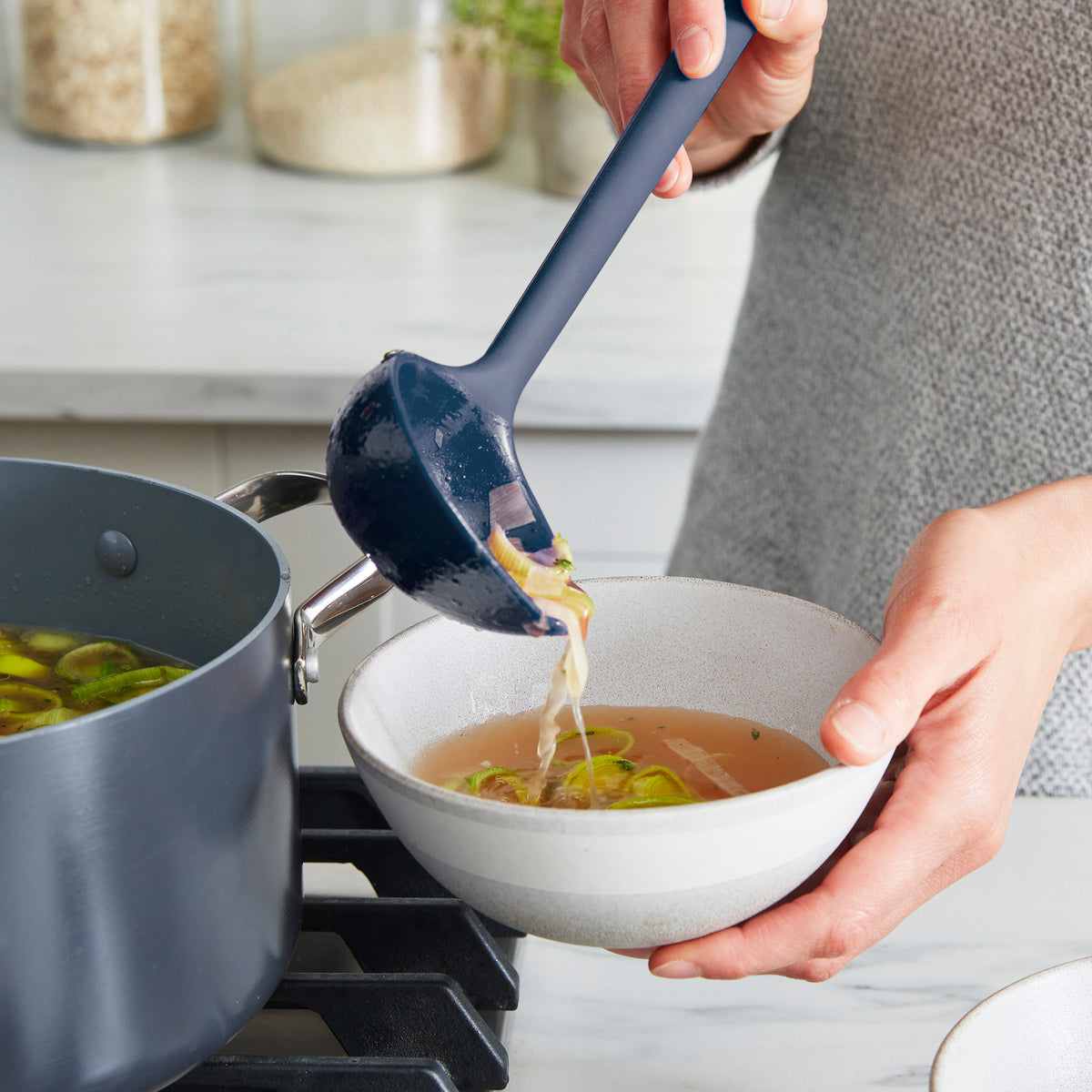 Platinum Silicone Tools 7-Piece Utensil Set | Navy