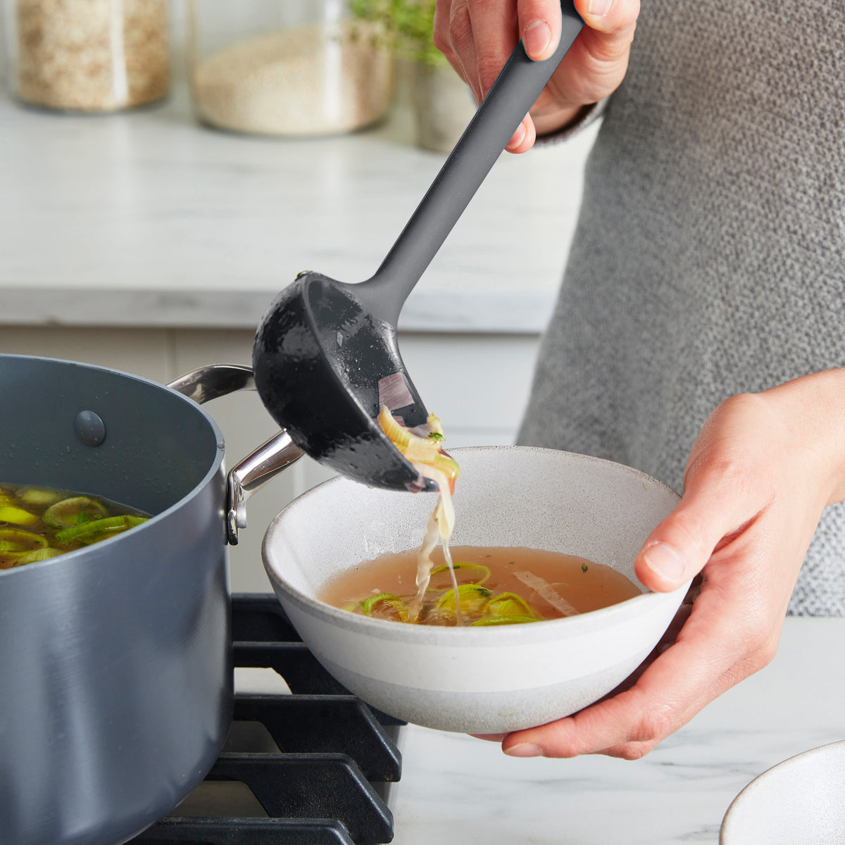 Platinum Silicone Tools 7-Piece Utensil Set | Gray