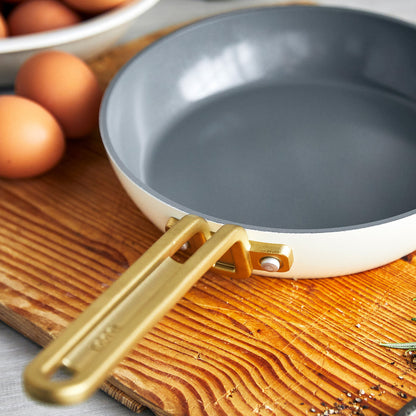 Stanley Tucci™ Ceramic Nonstick 4-Piece Frypan Set | Carrara White