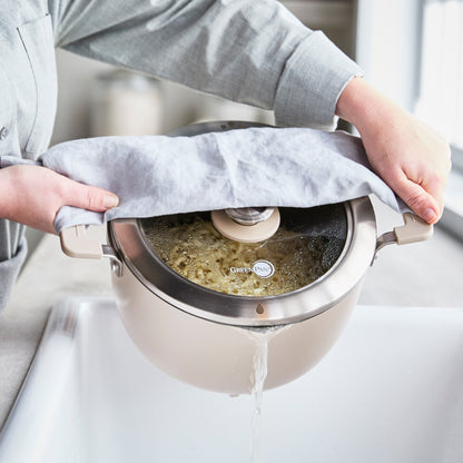 Space Saving Stack Ceramic Nonstick 11-Piece Cookware Set | Taupe