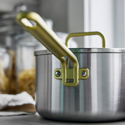 Stanley Tucci™ Uncoated Stainless Steel 4-Quart Saucepan with Lid