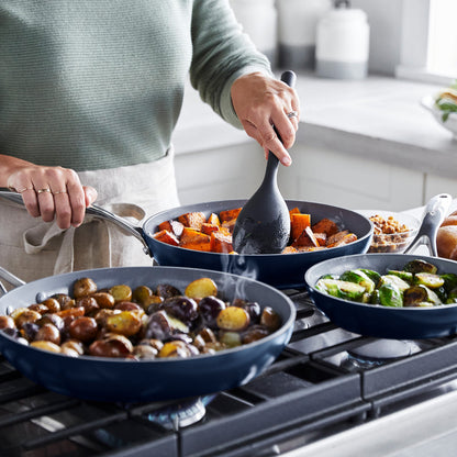 Valencia Pro Ceramic Nonstick 8", 9.5", and 11" Frypan Set | Twilight