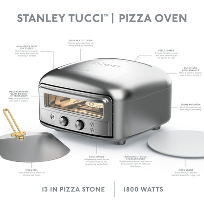 Stanley Tucci™ Indoor and Outdoor Pizza Oven | Stainless Steel