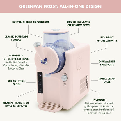 Frost Classic 15-in-1 Ice Cream & Frozen Drink Maker | Cotton Candy