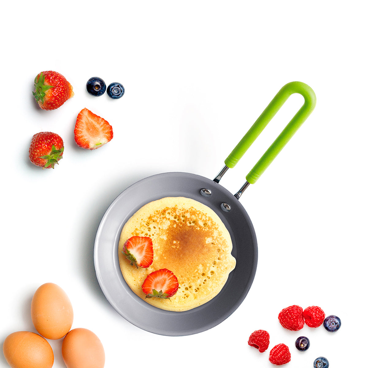 Mini Ceramic Nonstick 5" Round Frypan | Green