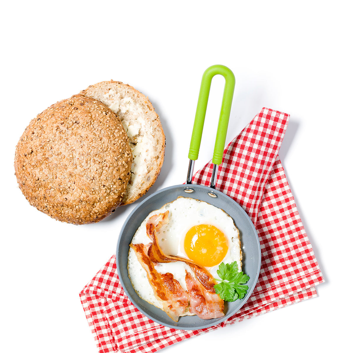 Mini Ceramic Nonstick 5" Round Frypan | Green