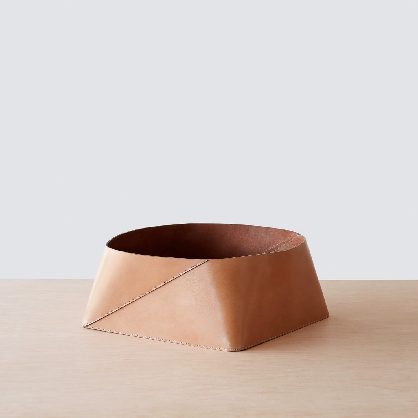 Azad Low Leather Storage Bin