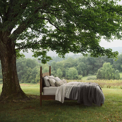 Organic Stonewashed Percale Channel Quilt