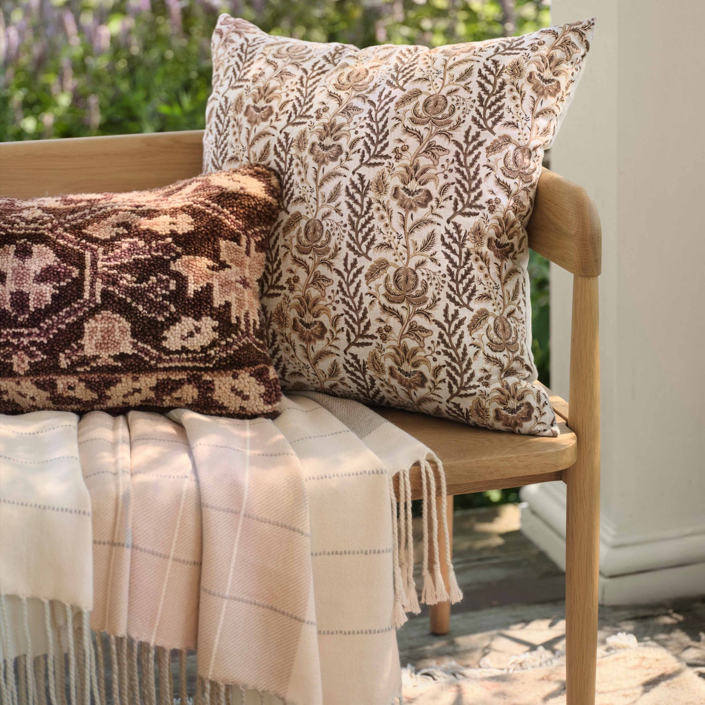 Lia Block Print Pillow