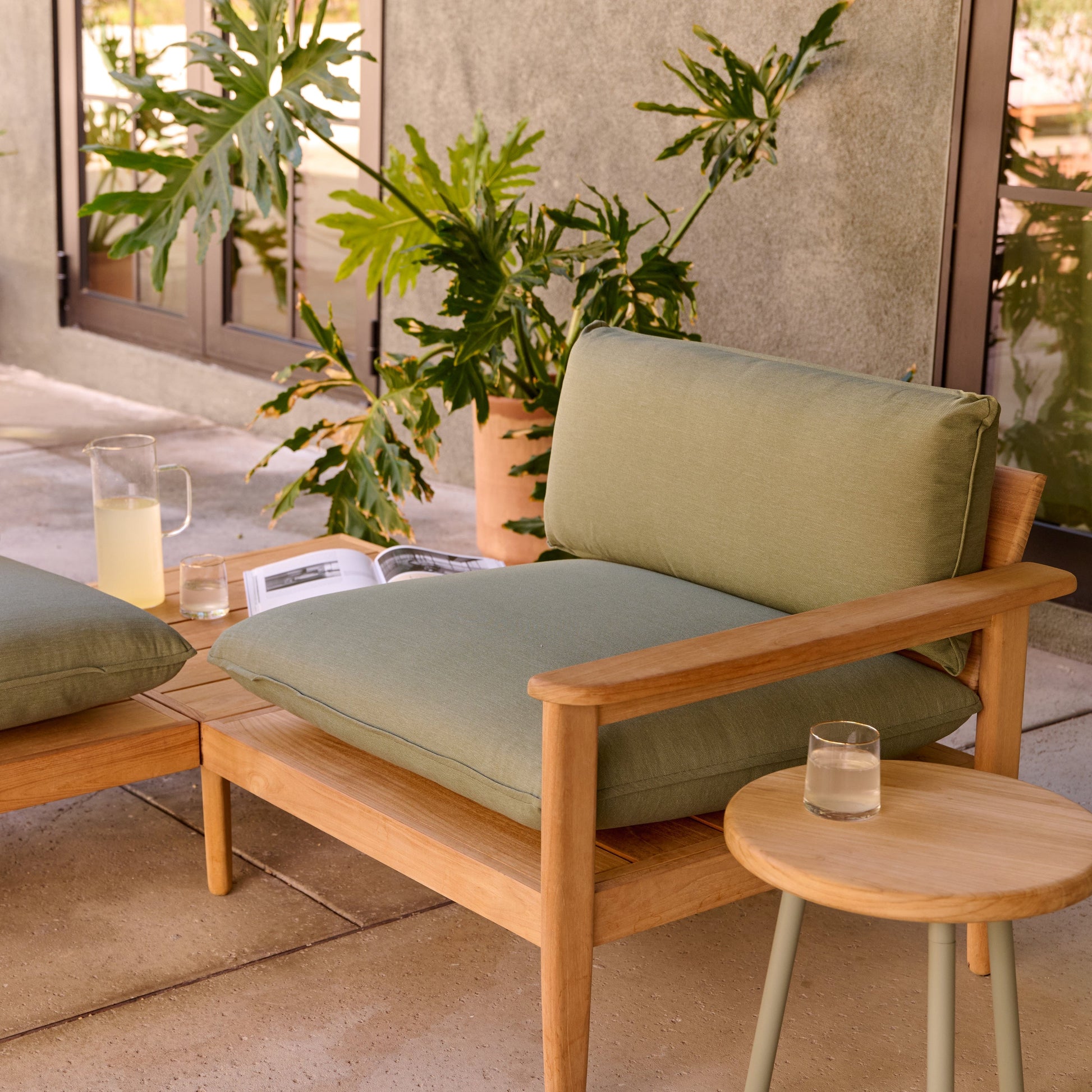 Dunes Teak Ottoman