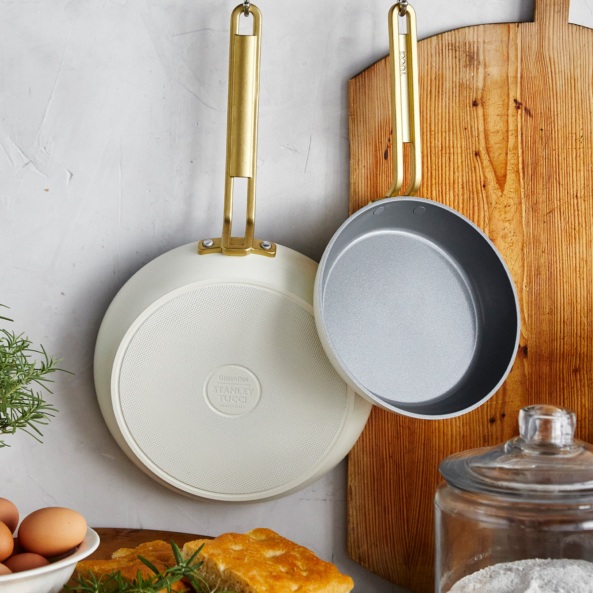 Stanley Tucci™ Ceramic Nonstick 6-Piece Cookware Set | Carrara White