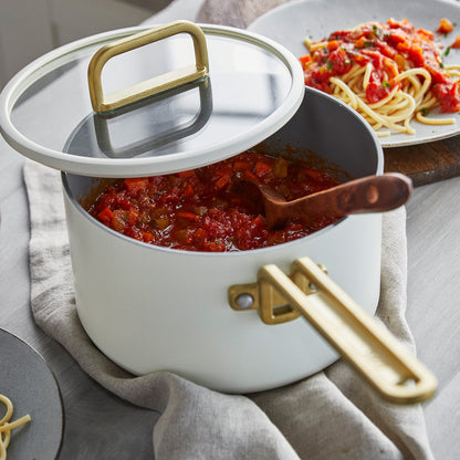 Stanley Tucci™ Ceramic Nonstick 4-Piece Chef Set | Carrara White