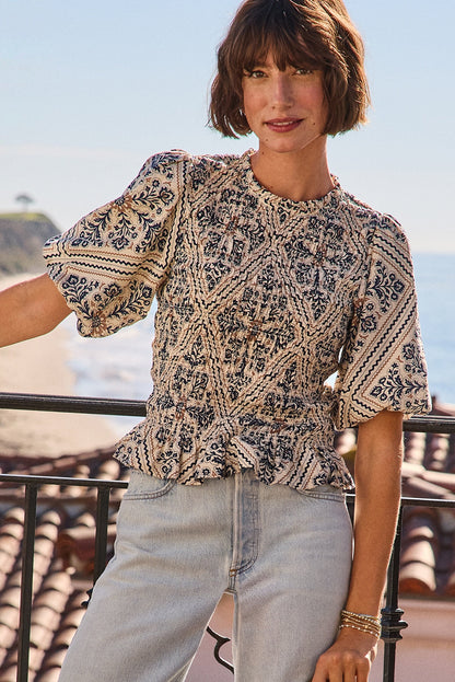 Mina Smocked Blouse