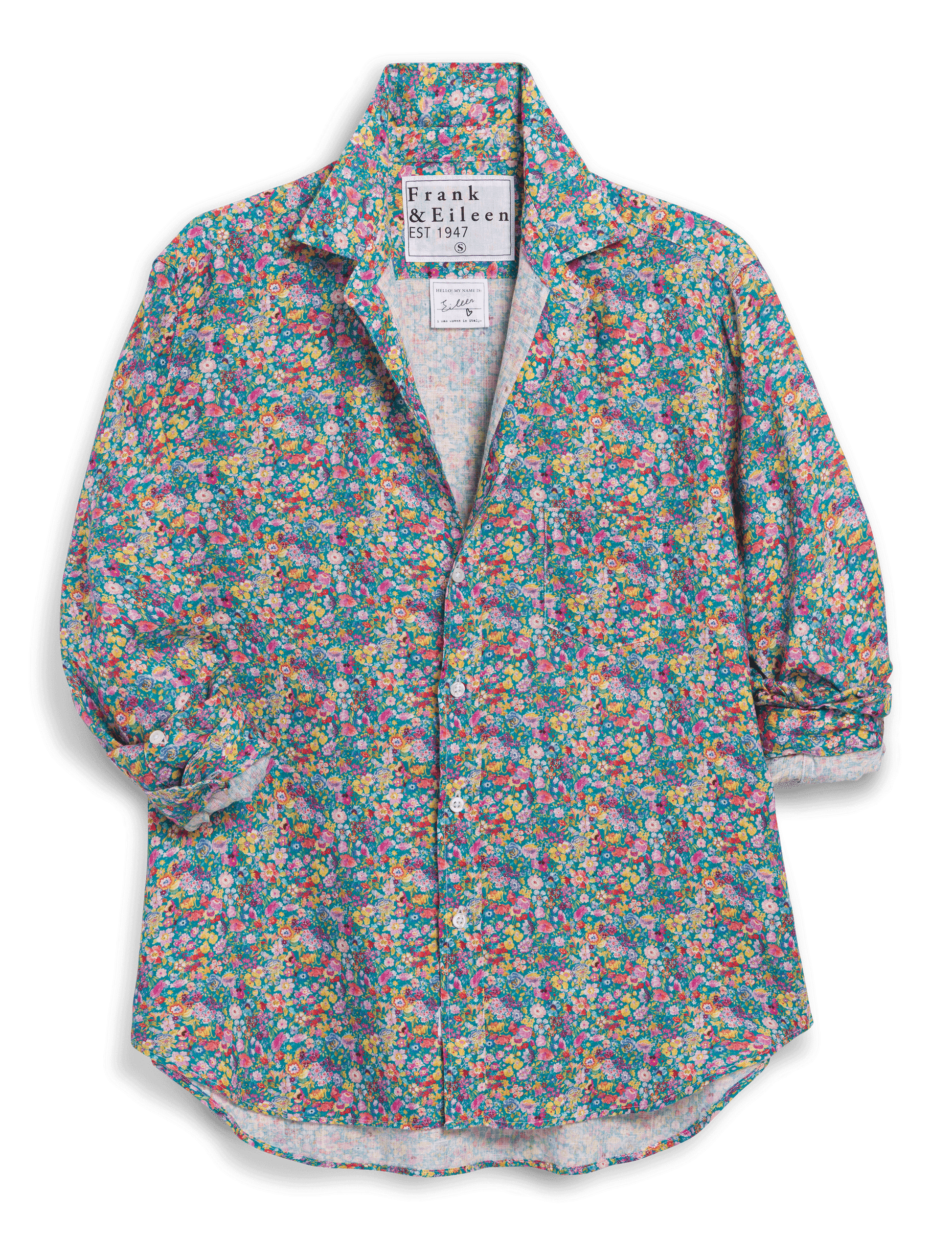 EILEEN Multicolor Flowers, Italian Classic Linen