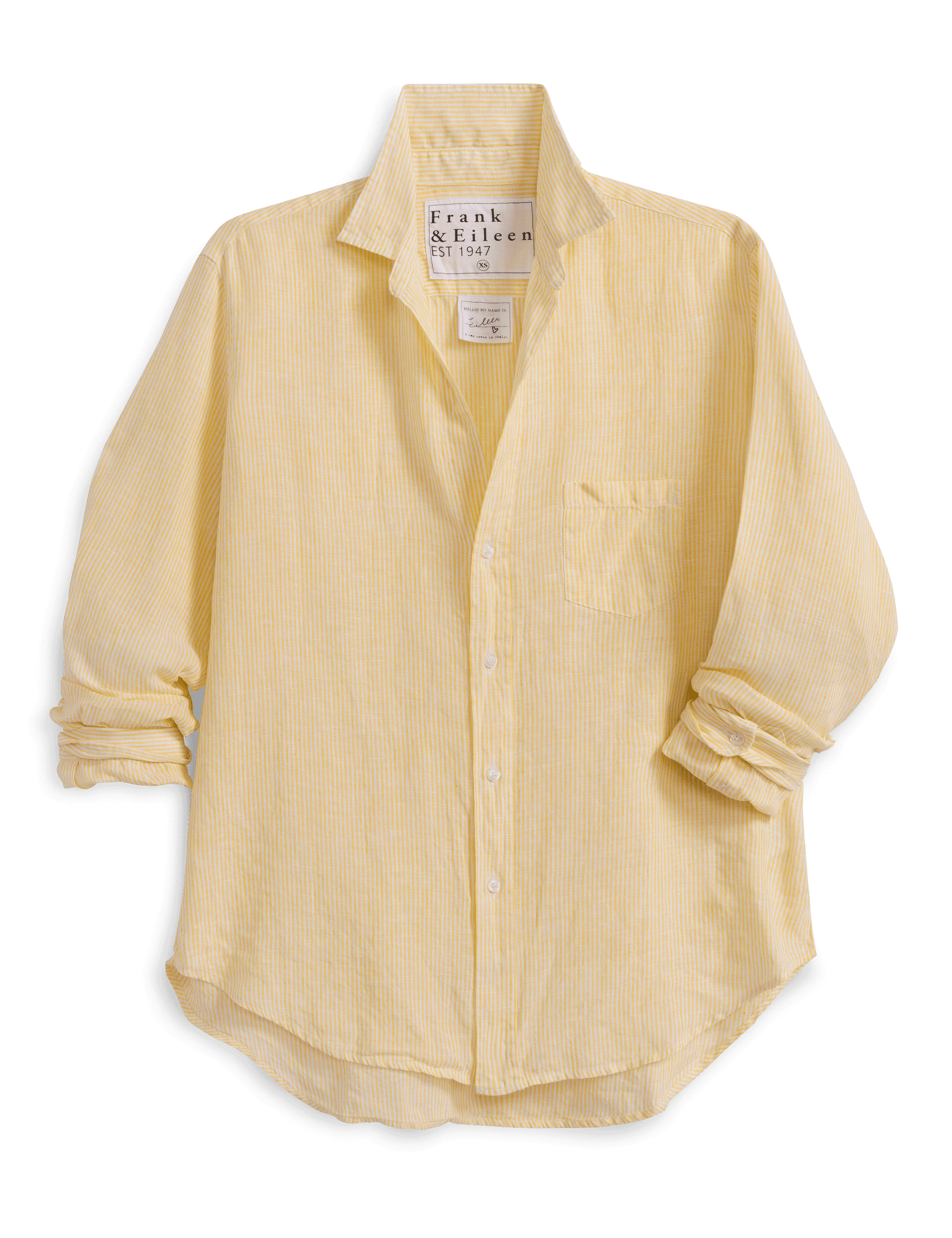 EILEEN Yellow Stripe, Italian Classic Linen
