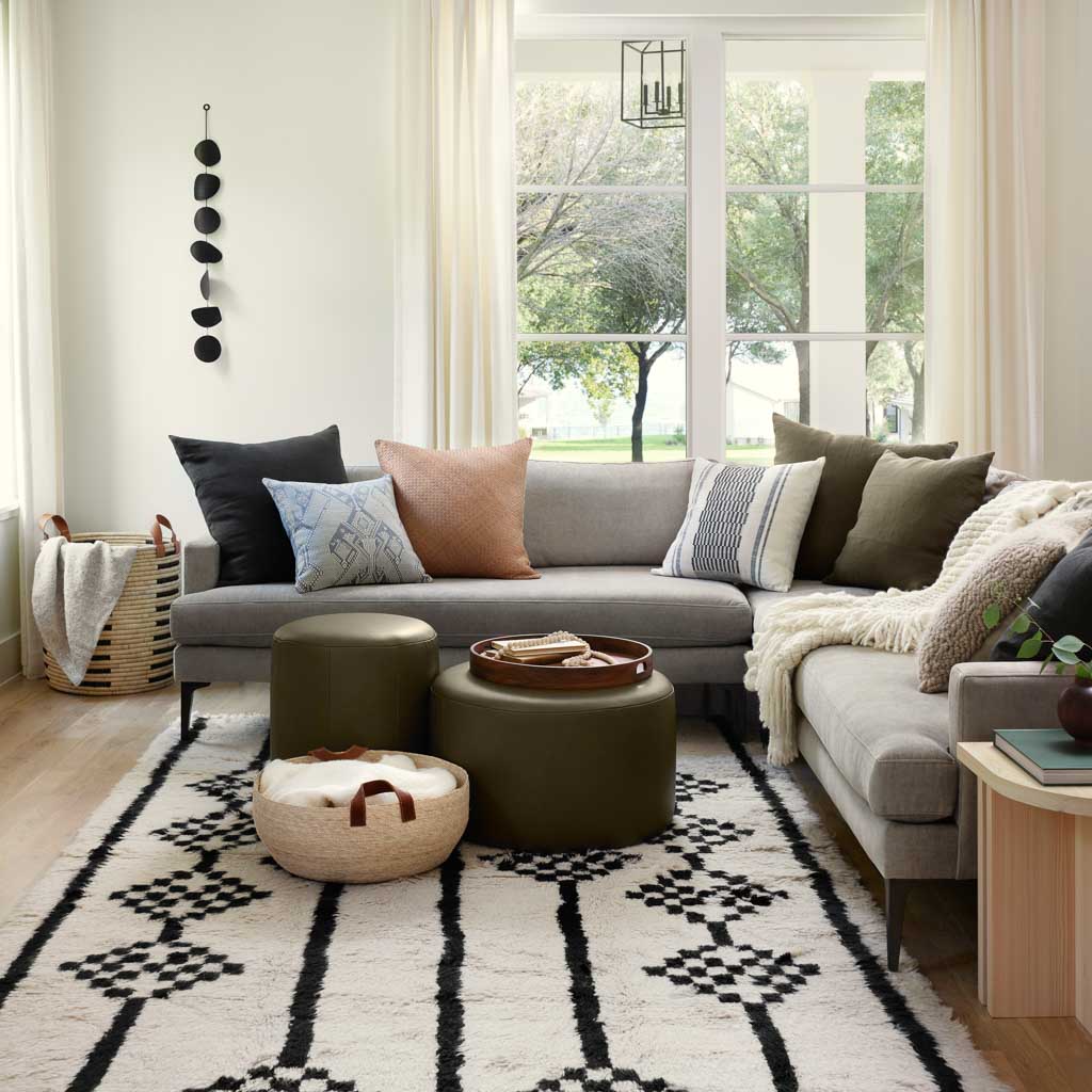 Ediz Hand-Knotted Area Rug