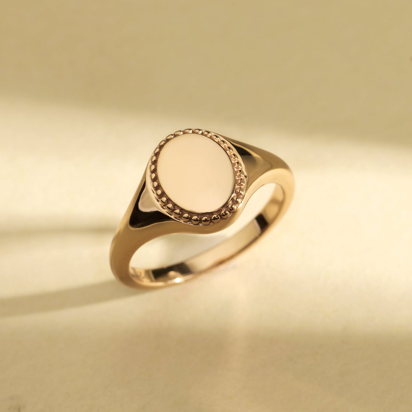 Engravable Oval Signet Ring