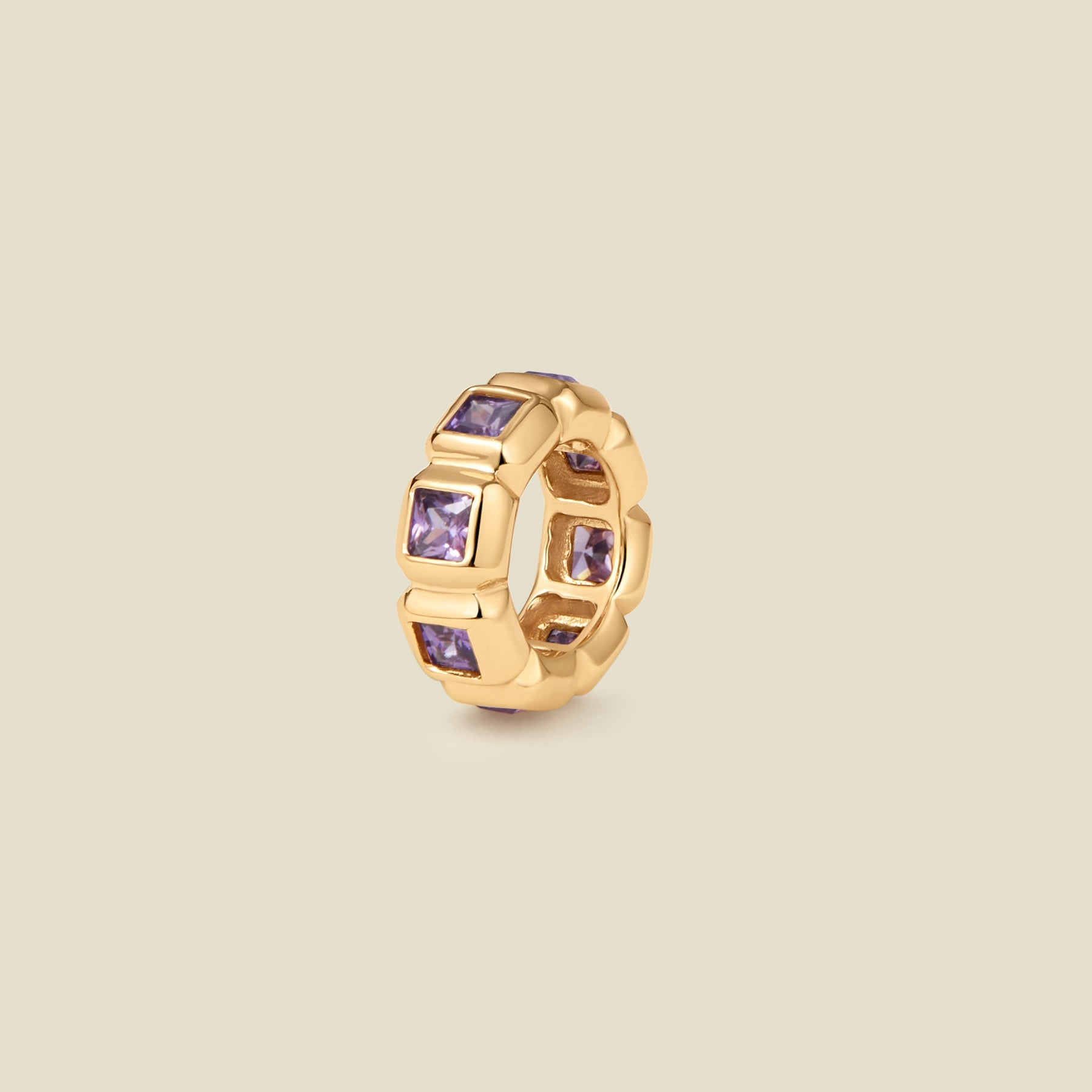 February Birthstone Spacer Charm