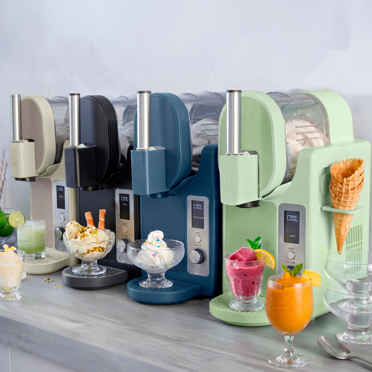 Frost Pro 16-in-1 Ice Cream, Gelato & Frozen Drink Maker | Pistachio