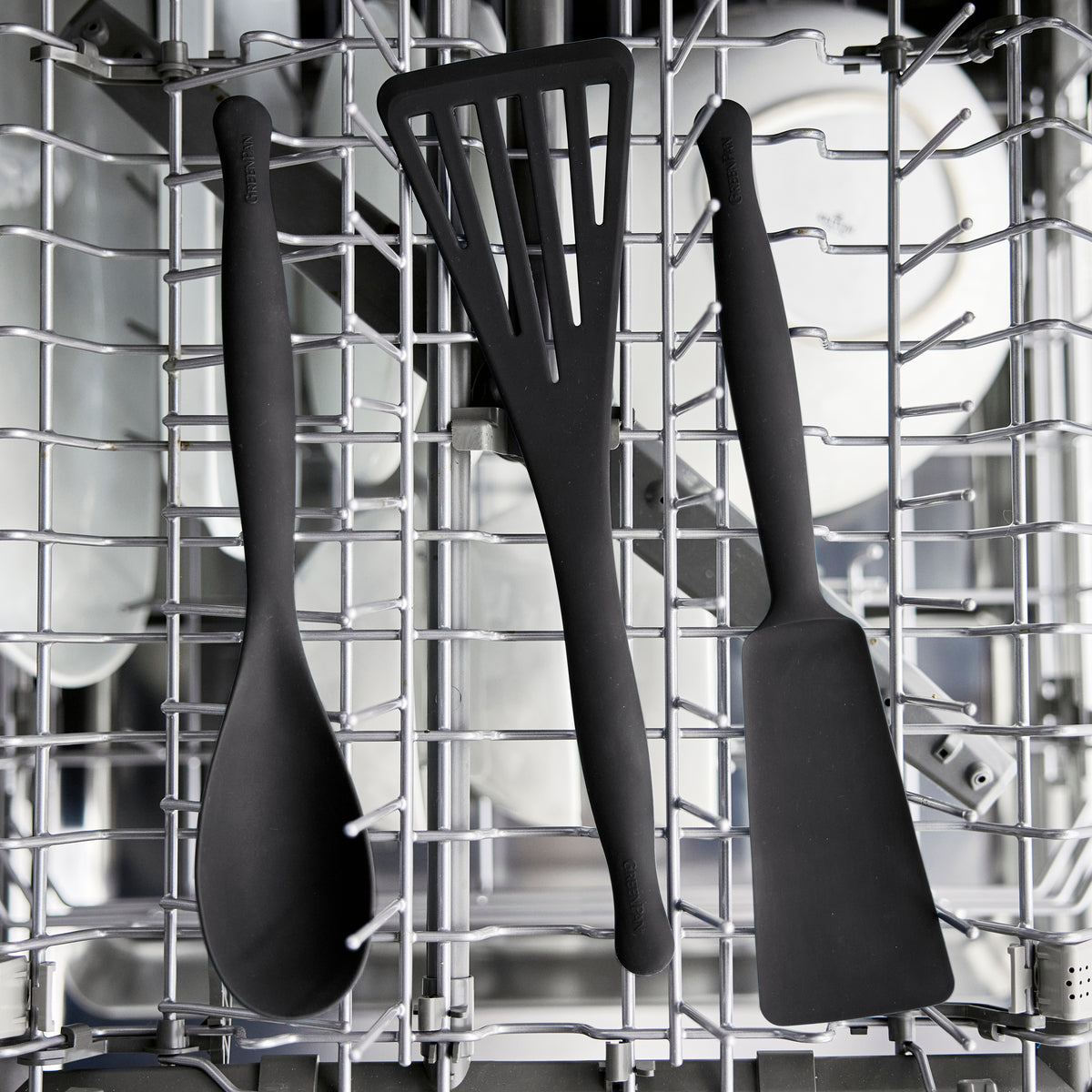 Premiere Silicone Slotted Spoon | Black
