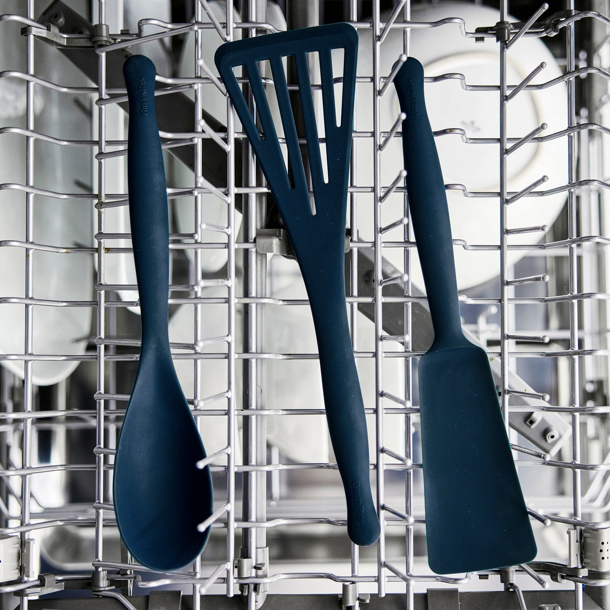 Premiere Silicone Deep Rectangle Spoon | Oxford Blue
