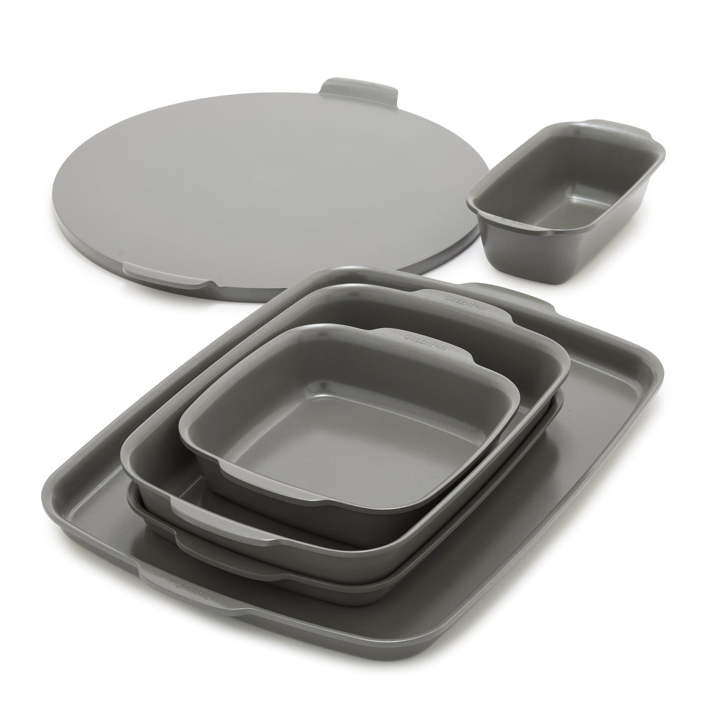 Premiere Ovenware Ceramic Nonstick 6-Piece Set | Gray