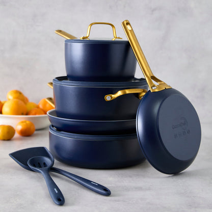 Reserve Pro Ceramic Nonstick 10-Piece Cookware Set | Twilight