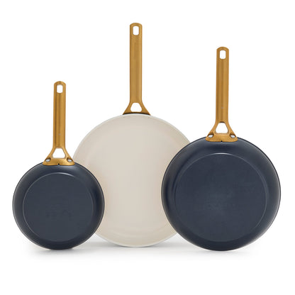Reserve Pro Ceramic Nonstick 8", 10" and 12" Frypan Set | Twilight