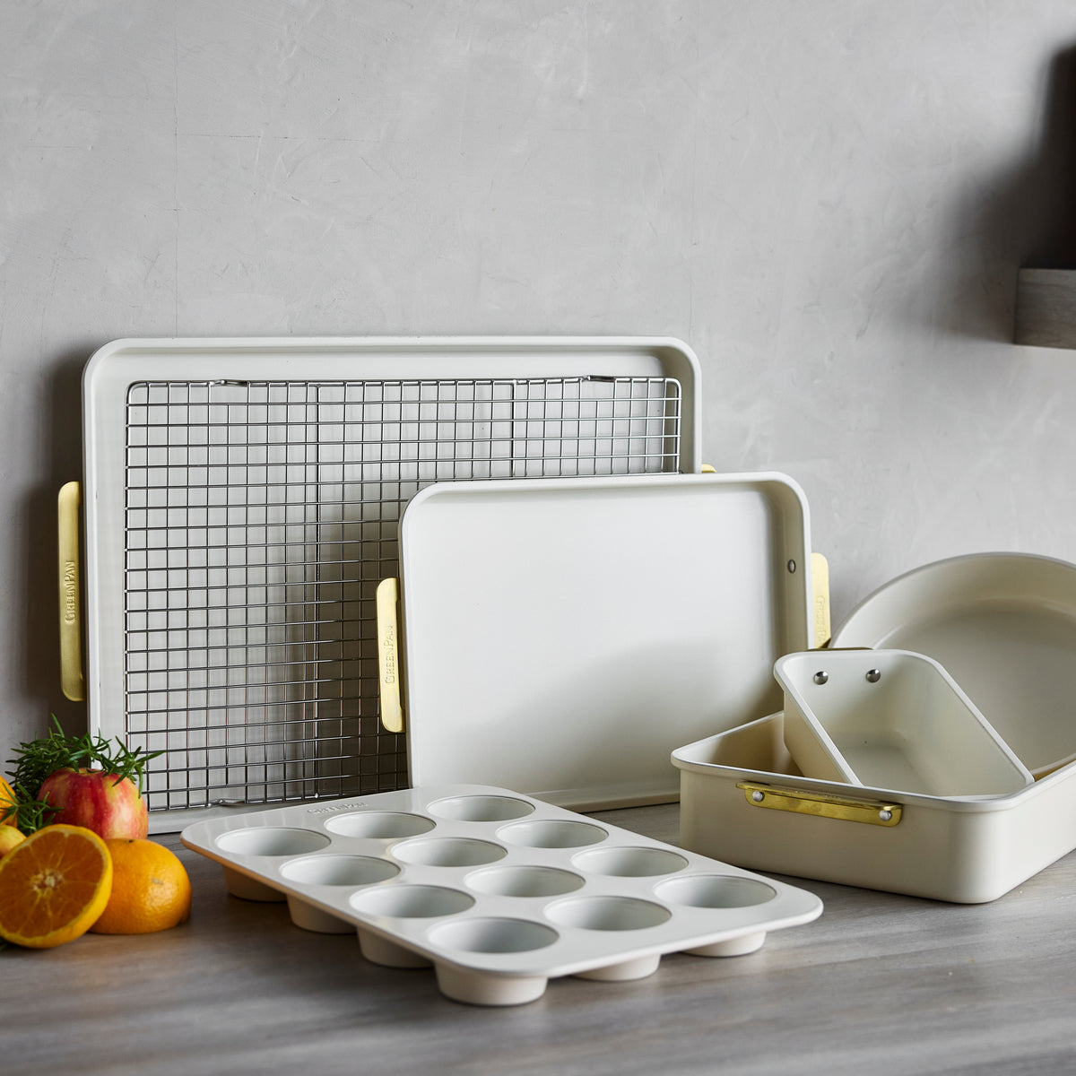 Reserve Bakeware 13" x 18" Half Sheet Pan | Cream