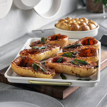 Reserve Bakeware 13" x 18" Half Sheet Pan | Cream