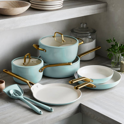Reserve Pro Ceramic Nonstick 11-Piece Cookware Set | Seaside