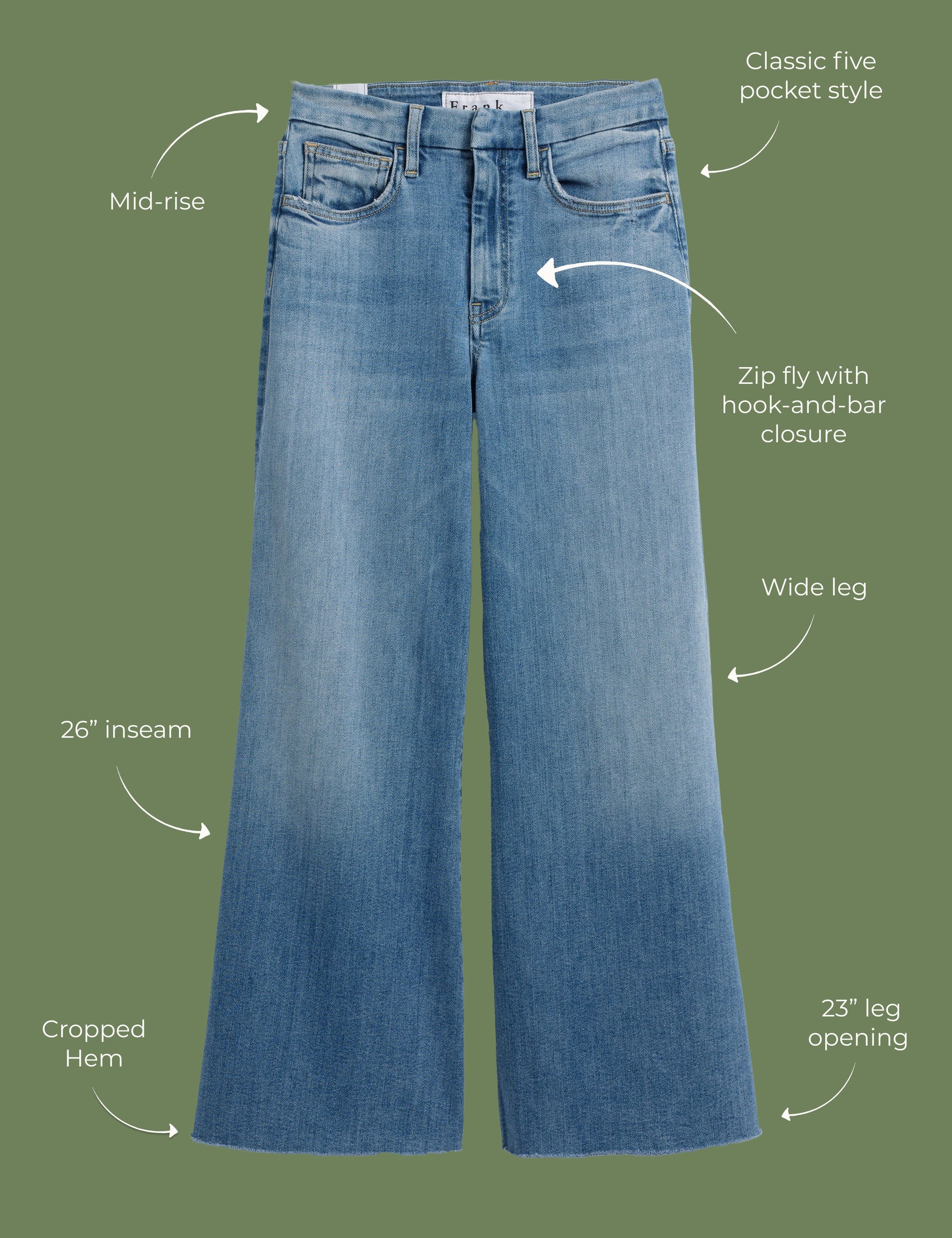 GALWAY 26" 1972 Wash, Italian Dream™ Denim