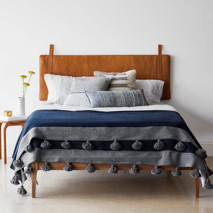 Hanging Leather Headboard