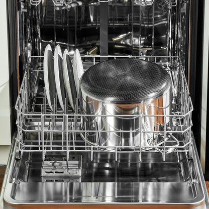 Hybrid Stock Pot with Lid, 10-Qt