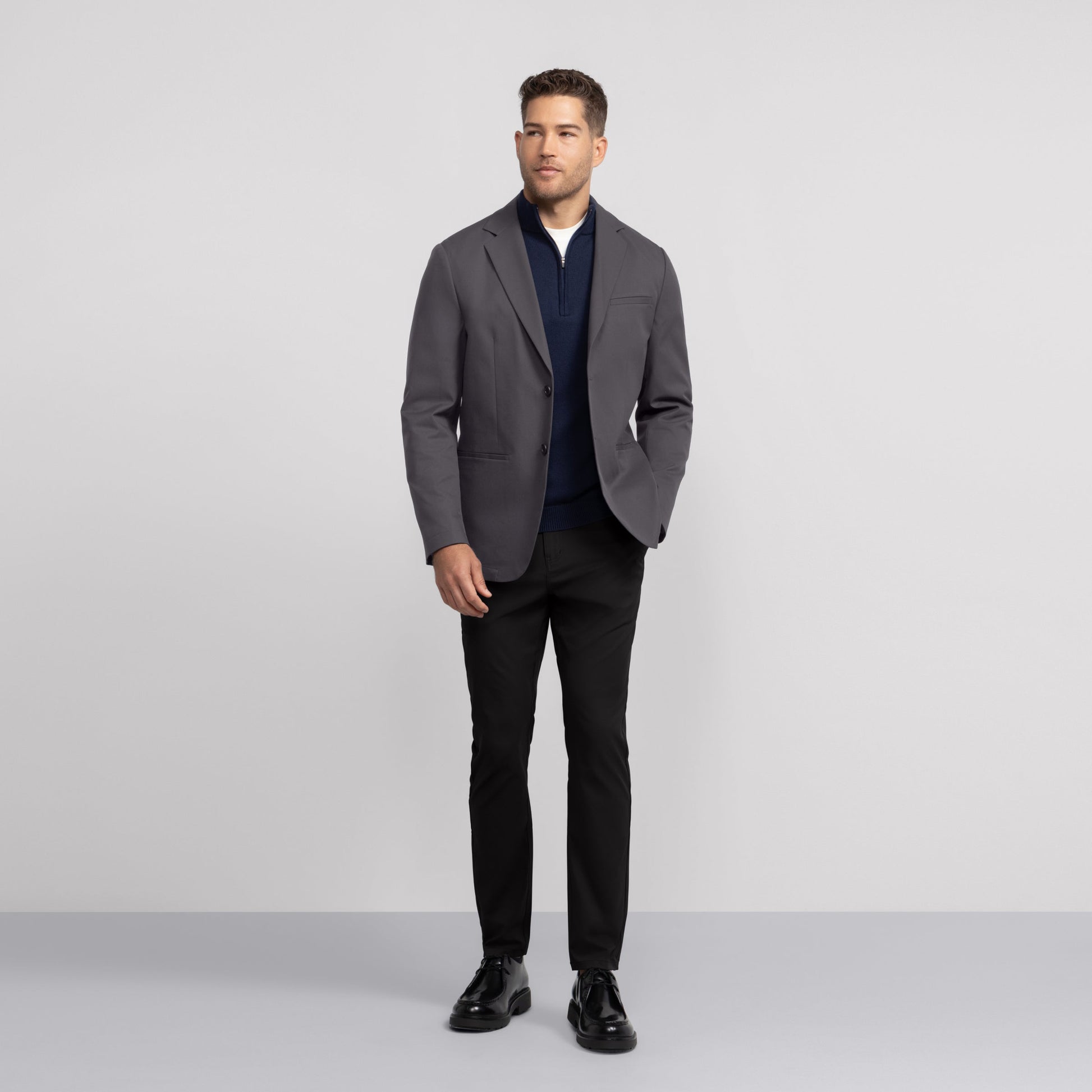 Jetsetter Blazer -- Charcoal Gray