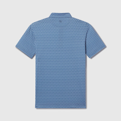 Clubhouse Performance Polo -- Bering Sea Gridline
