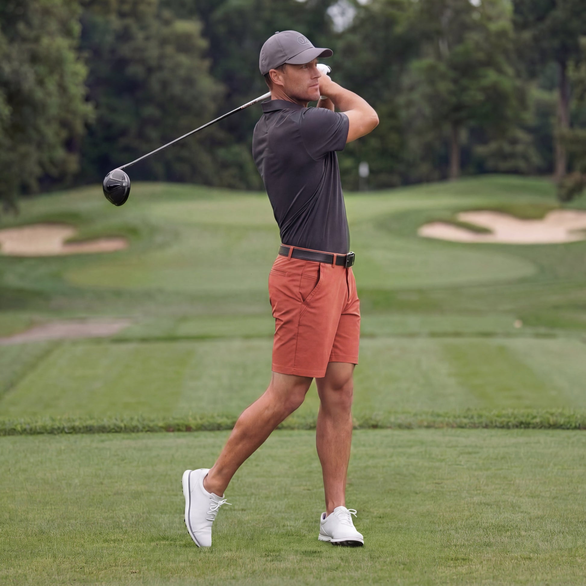 Clubhouse Pique Polo -- Charcoal Gray