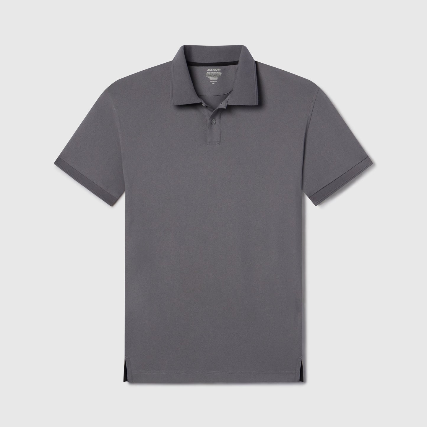 Clubhouse Pique Polo -- Charcoal Gray