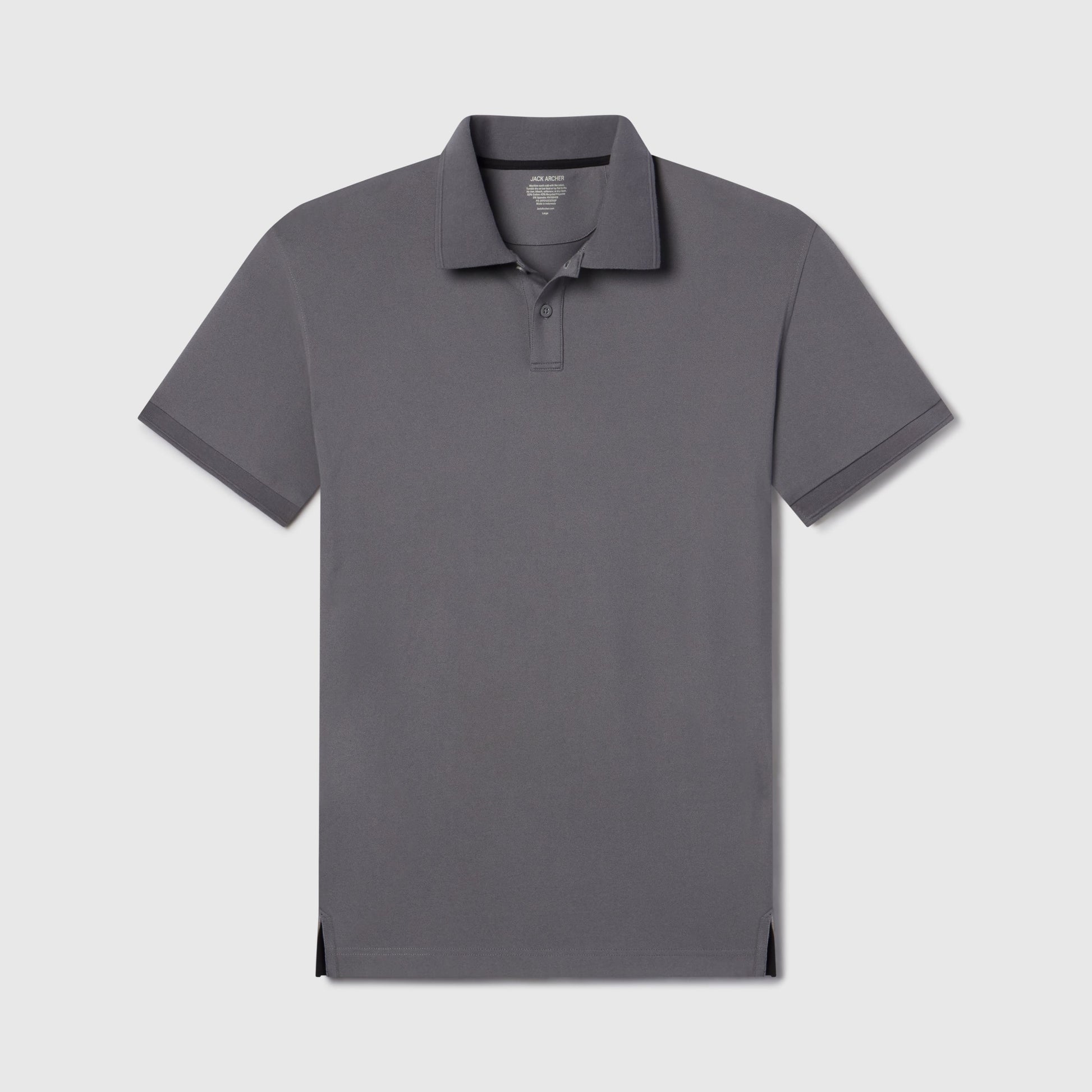 Clubhouse Pique Polo -- Charcoal Gray