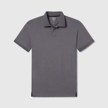 Clubhouse Pique Polo -- Charcoal Gray